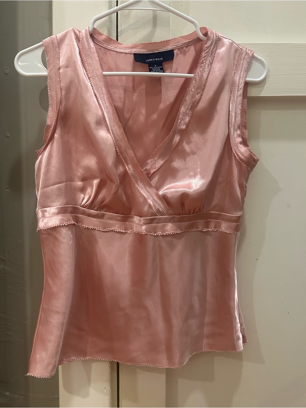 Y2K Pink Silk Like Top